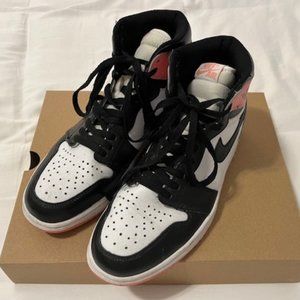 black and pink nike air jordans